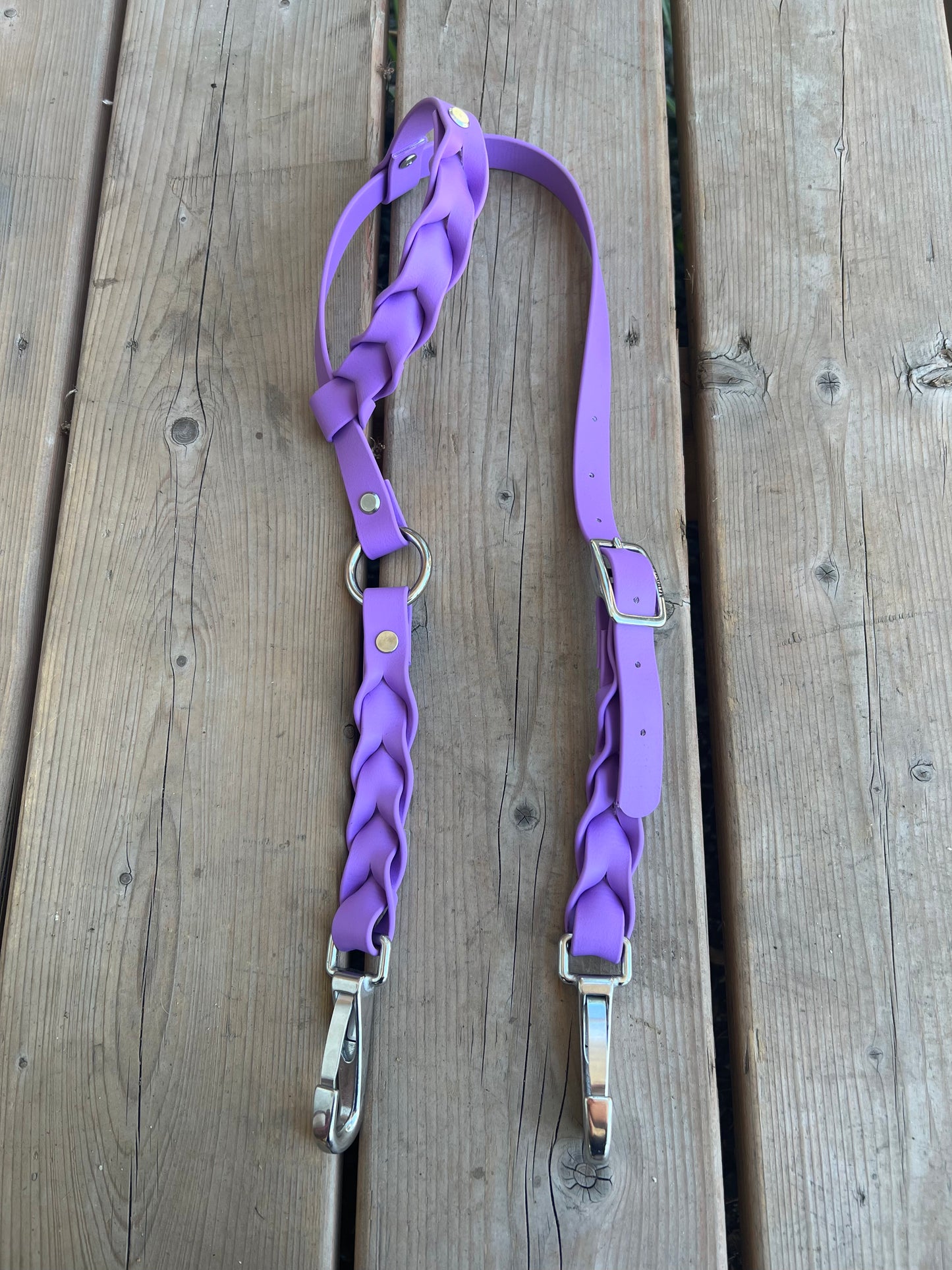 One-Ear Fully Braided BioThane Headstall – MaRivale Standard *Made to Order*