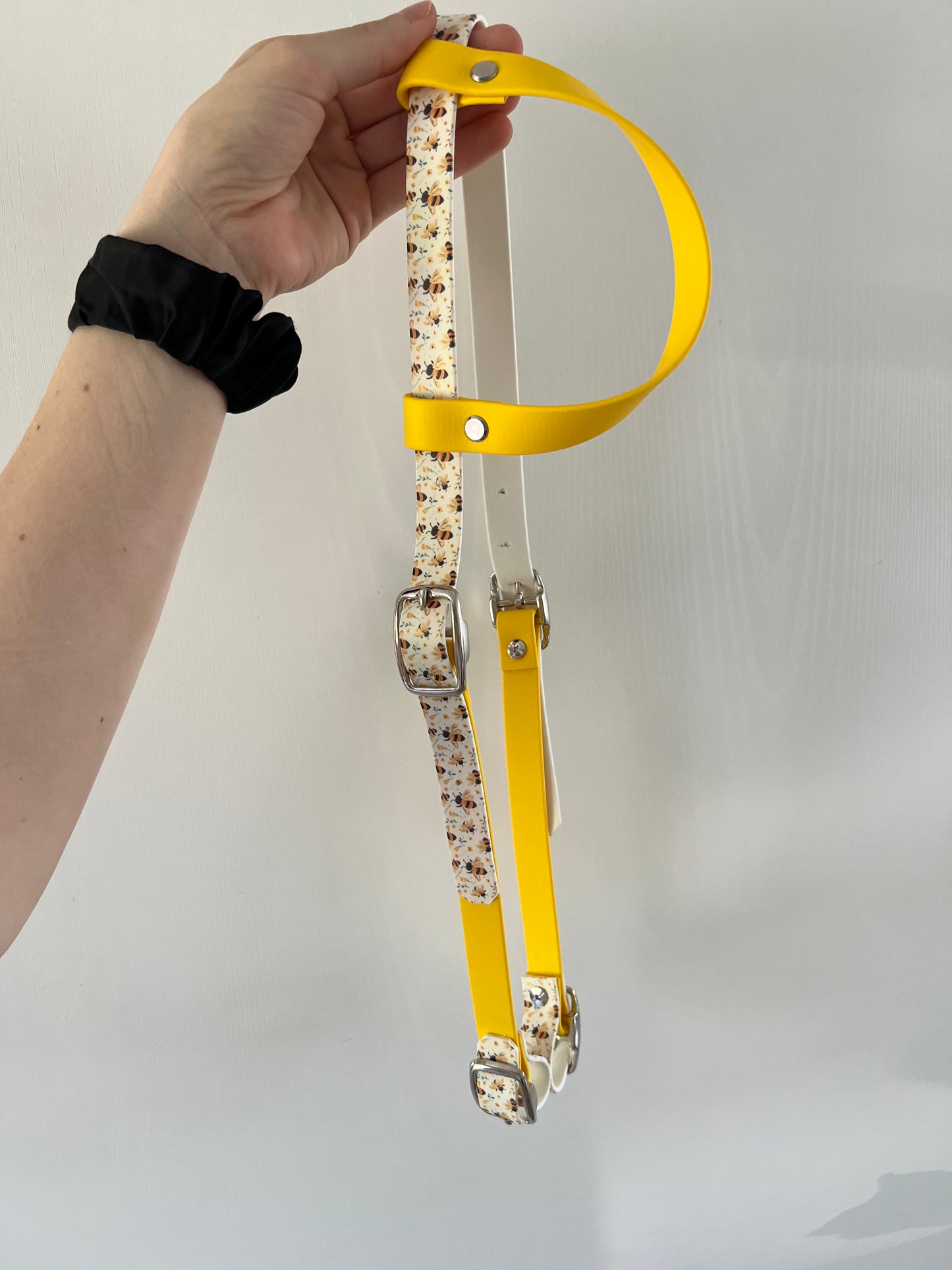 One-Ear Printed Biothane Headstall – Cob to Full Size - IN STOCK