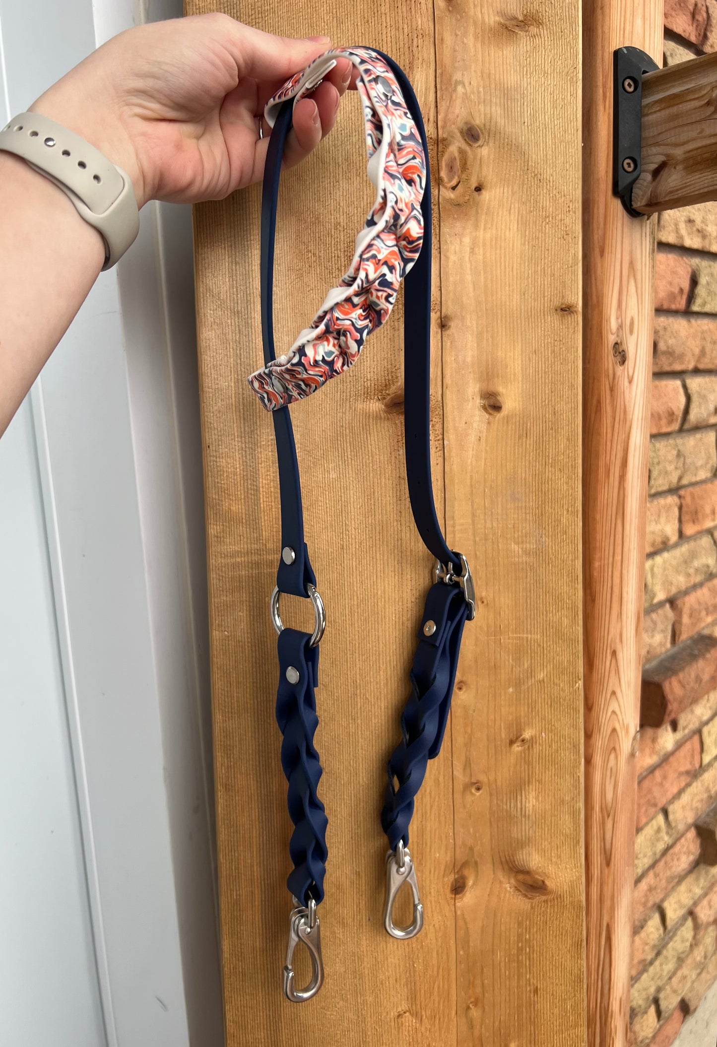 One-Ear Printed Biothane Headstall – MaRivale Standard - IN STOCK