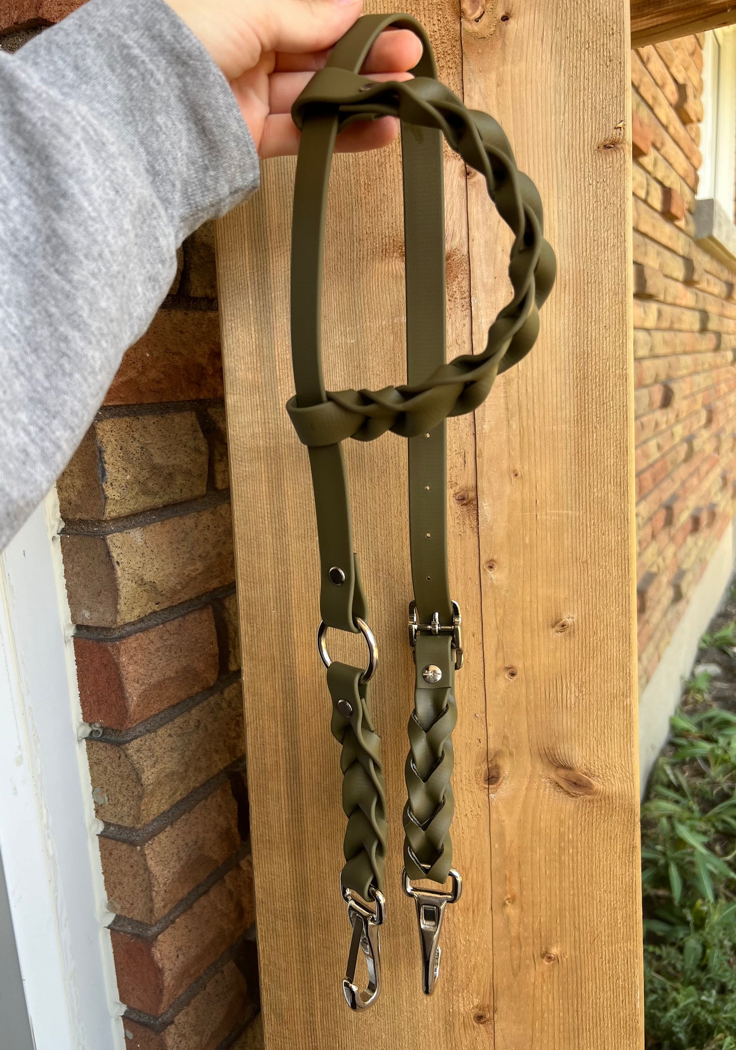 One-Ear Fully Braided BioThane Headstall – Cob to Full Size - IN STOCK
