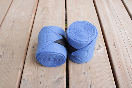 Set of 2 Horse Polo Wraps - Cornflower Blue