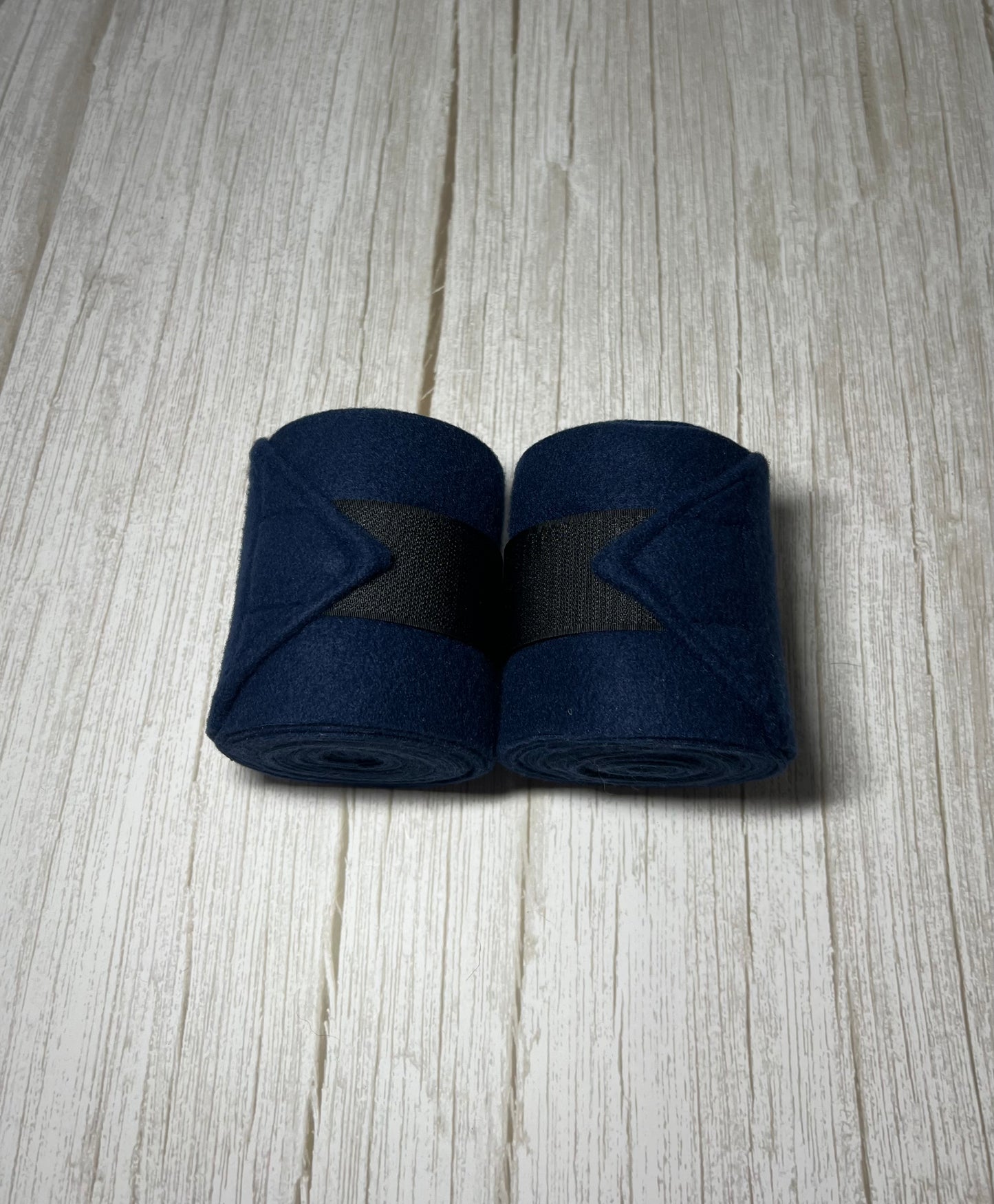 Set of 2 Horse Polo Wraps - Navy Blue