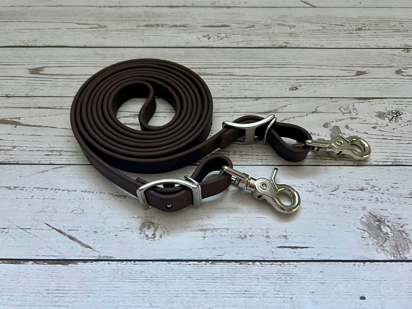 Rêne attachée en BioThane 3/4” *Fabriquée sur commande*