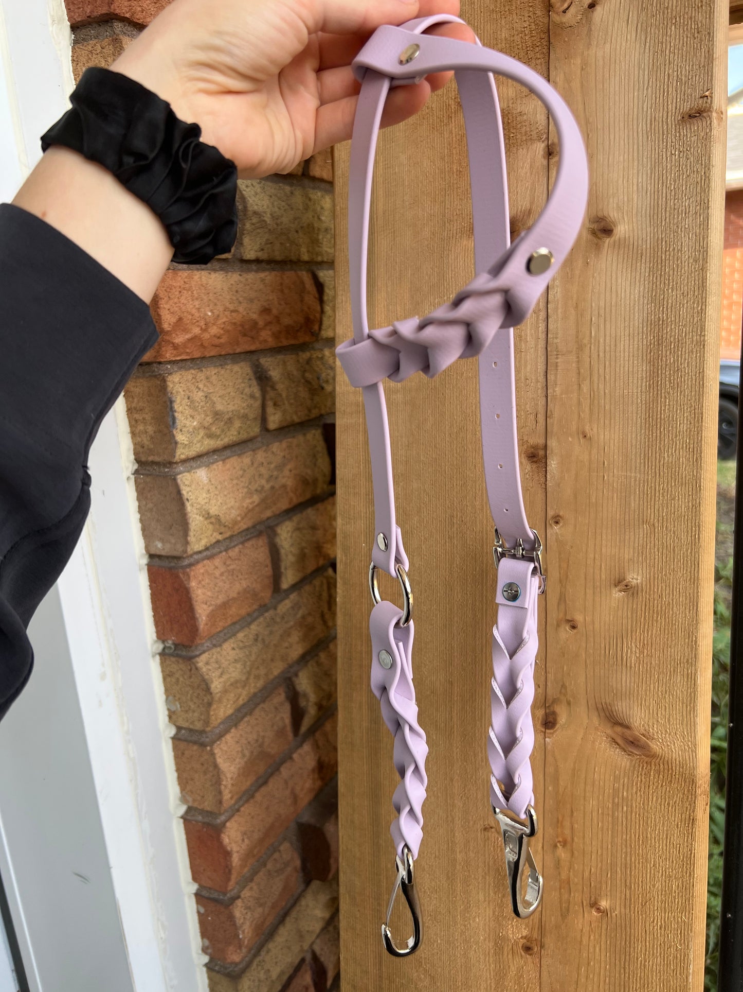 One-Ear Fully Braided BioThane Headstall – Cob to Full Size - IN STOCK