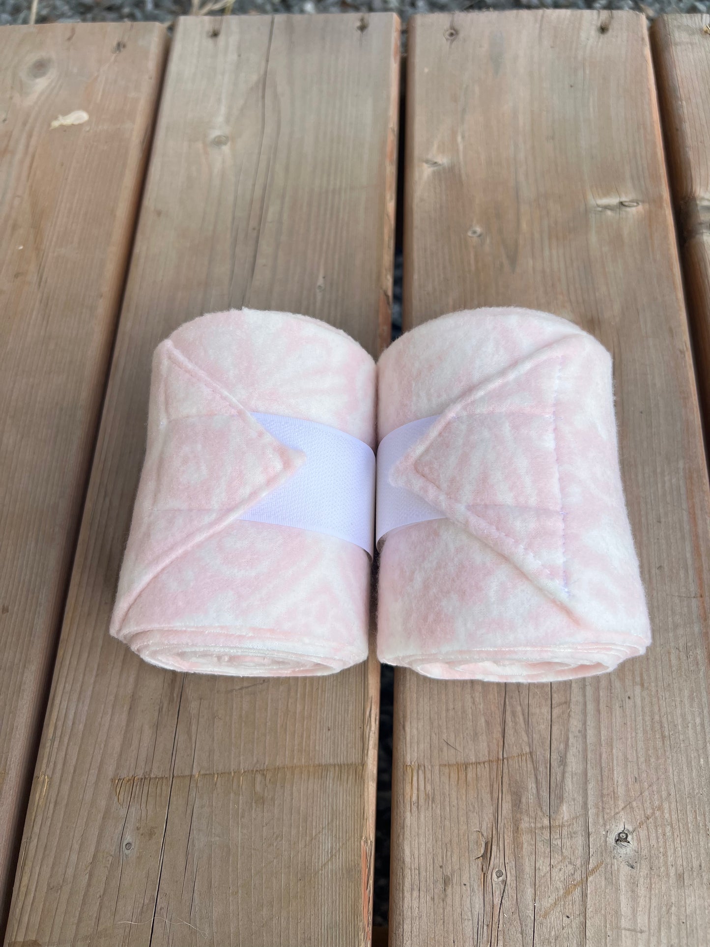 Set of 2 Horse Polo Wraps - Baby Pink Baroque