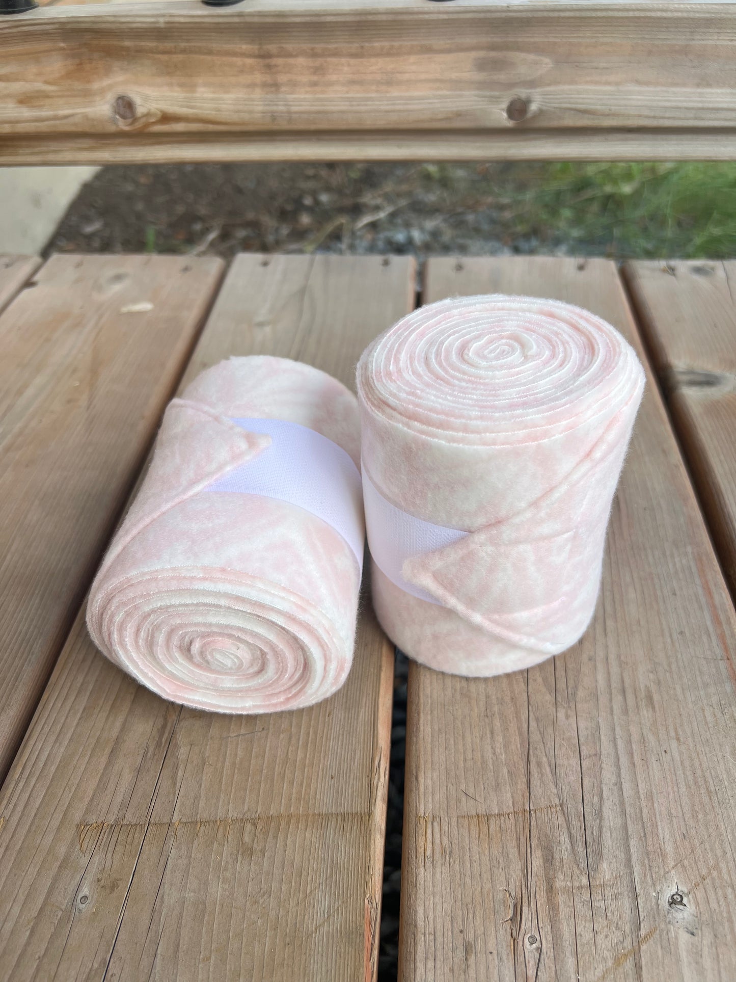 Set of 2 Horse Polo Wraps - Baby Pink Baroque