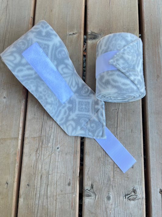 Set of 2 Horse Polo Wraps - Grey Baroque