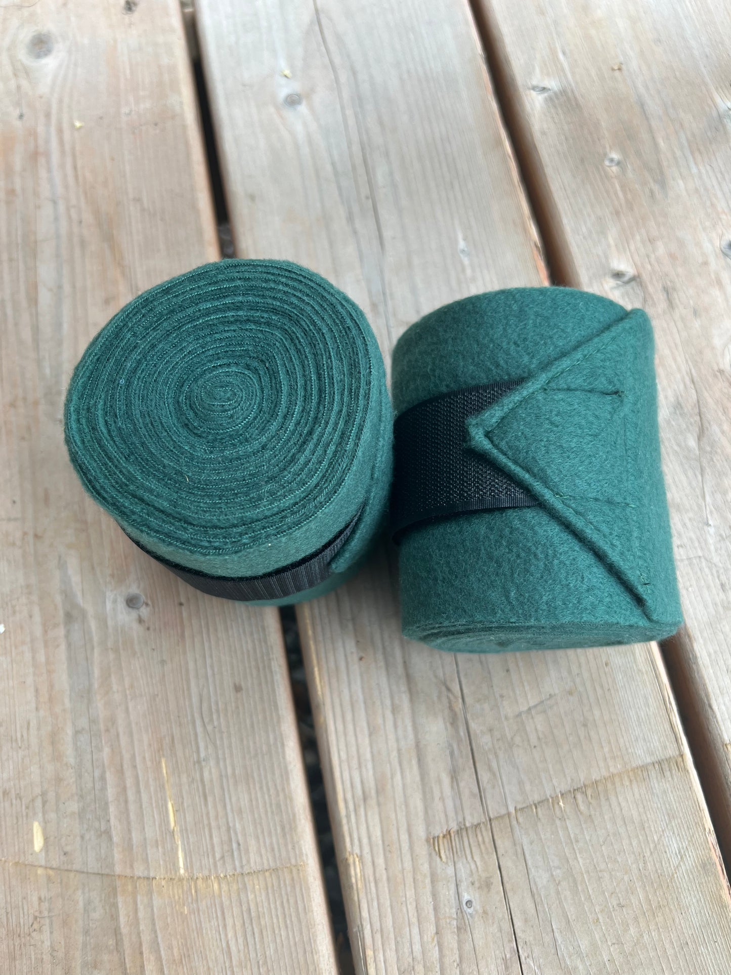 Set of 2 Horse Polo Wraps - Forest Green