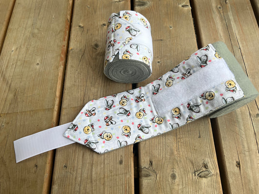 Lot de 2 polos pour chevaux - Gris avec motifs Disney