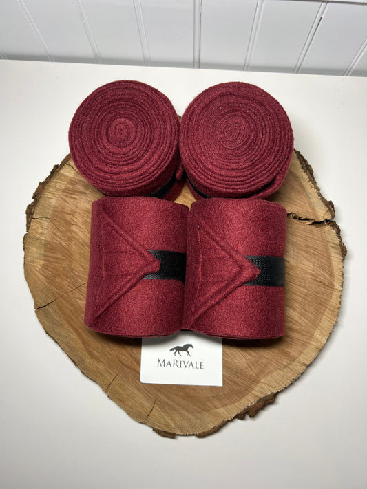 Lot de 4 polos pour chevaux - Bourgogne