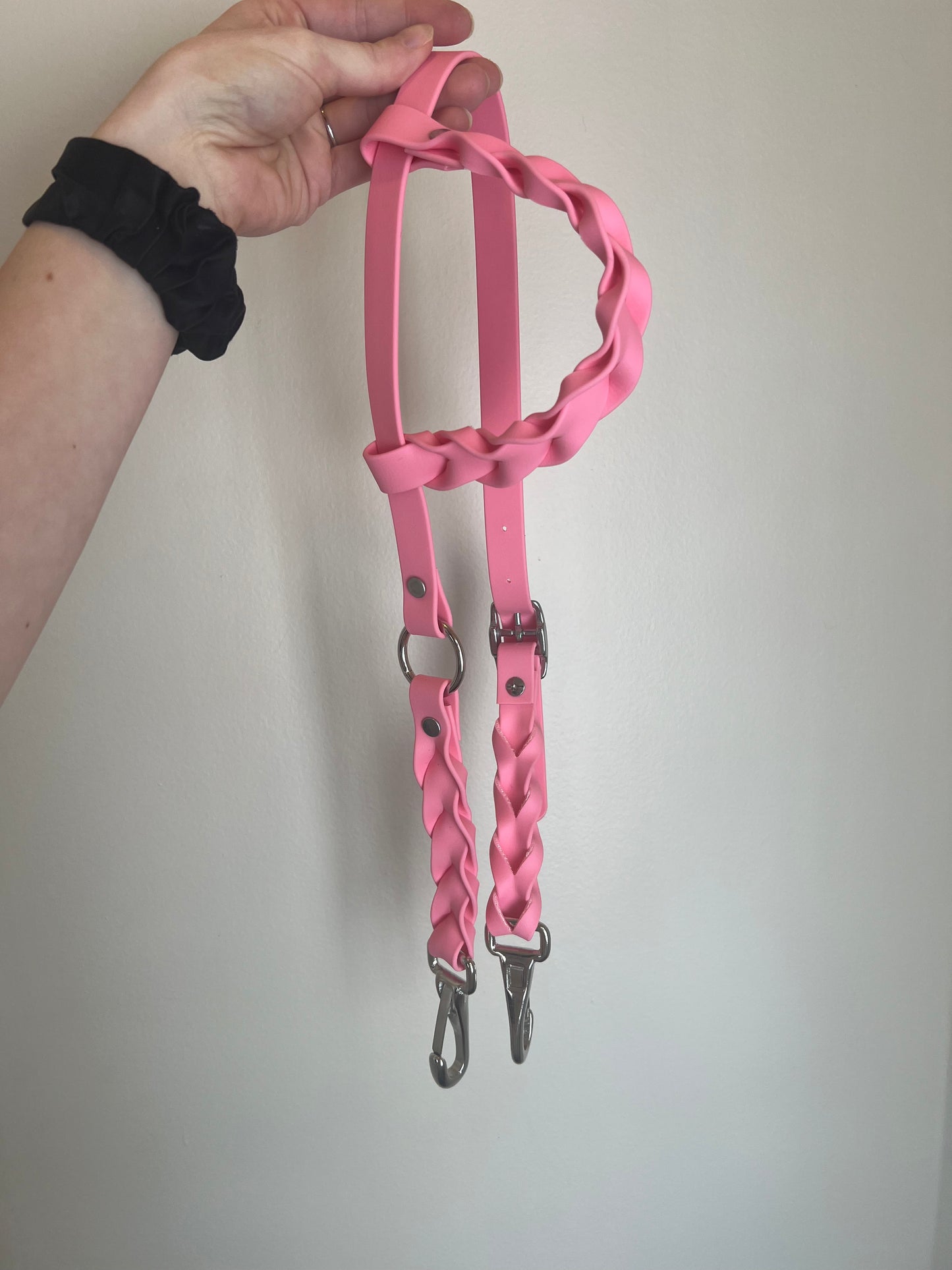 One-Ear Fully Braided BioThane Headstall – Cob to Full Size - IN STOCK