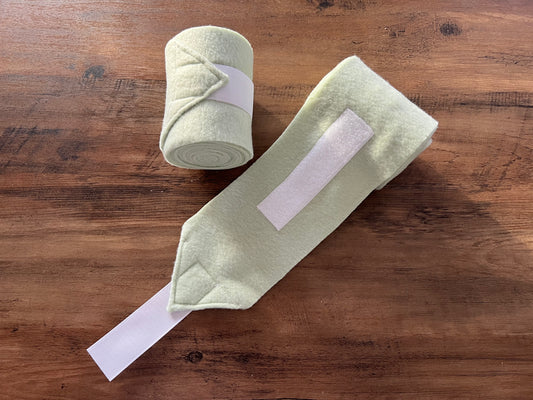 Set of 2 Horse Polo Wraps - Light Pistachio Green