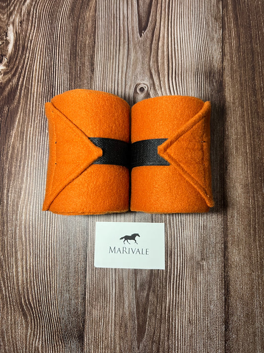 Set of 2 Horse Polo Wraps - Burnt Orange