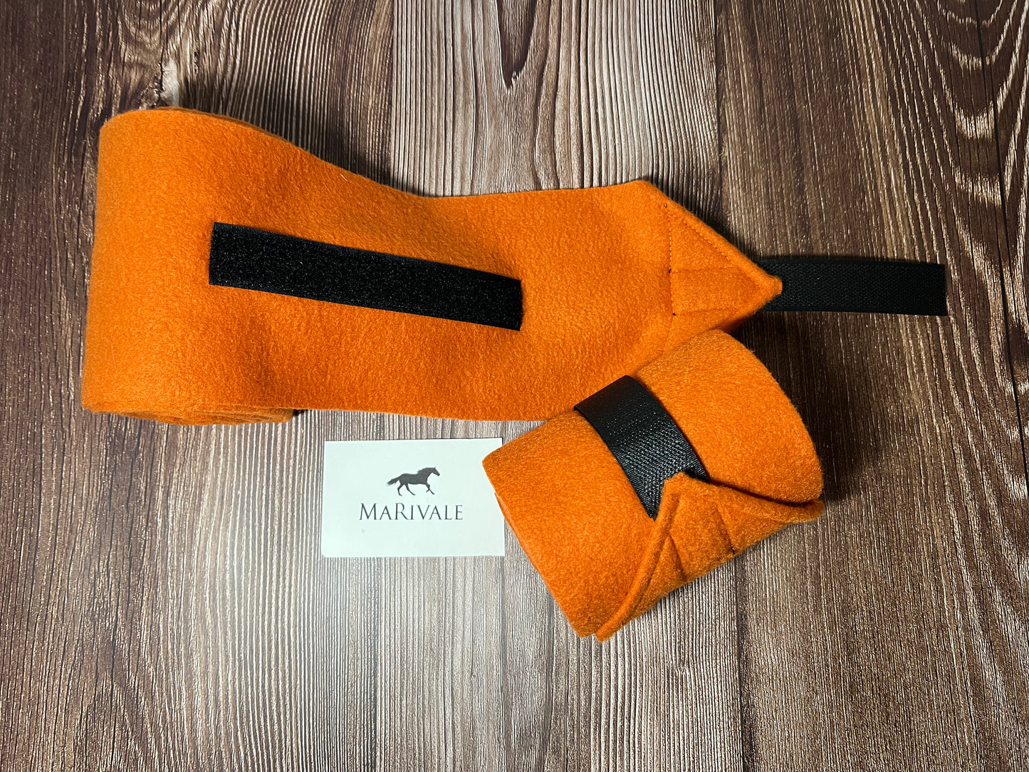 Set of 2 Horse Polo Wraps - Burnt Orange