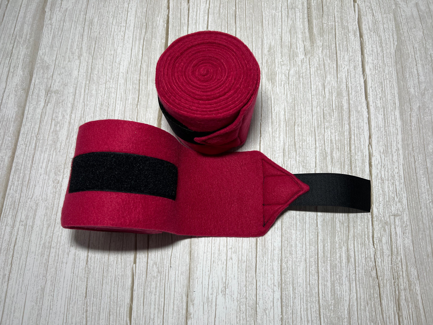 Set of 2 Horse Polo Wraps - Rasberry Pink