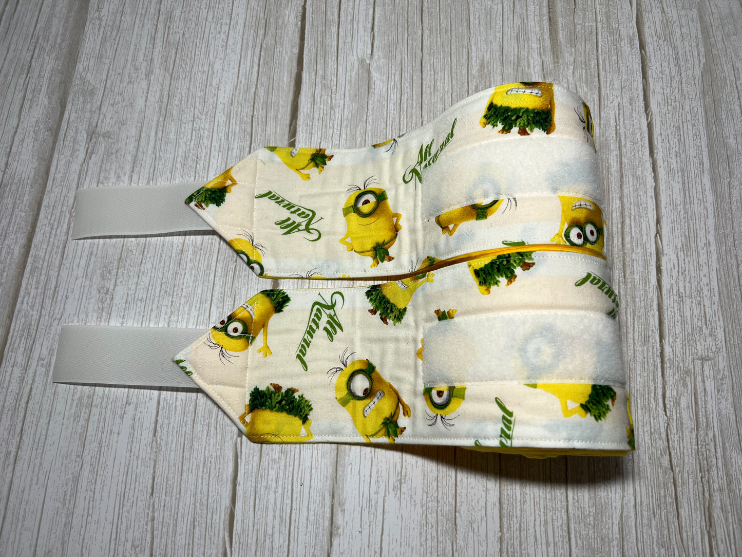 Set of 2 Horse Polo Wraps - Yellow with Minions