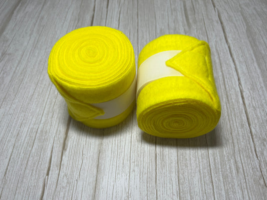 Set of 2 Horse Polo Wraps - Yellow