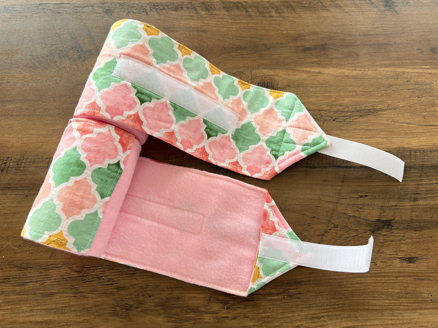 Lot de 2 polos pour chevaux - Rose avec motif