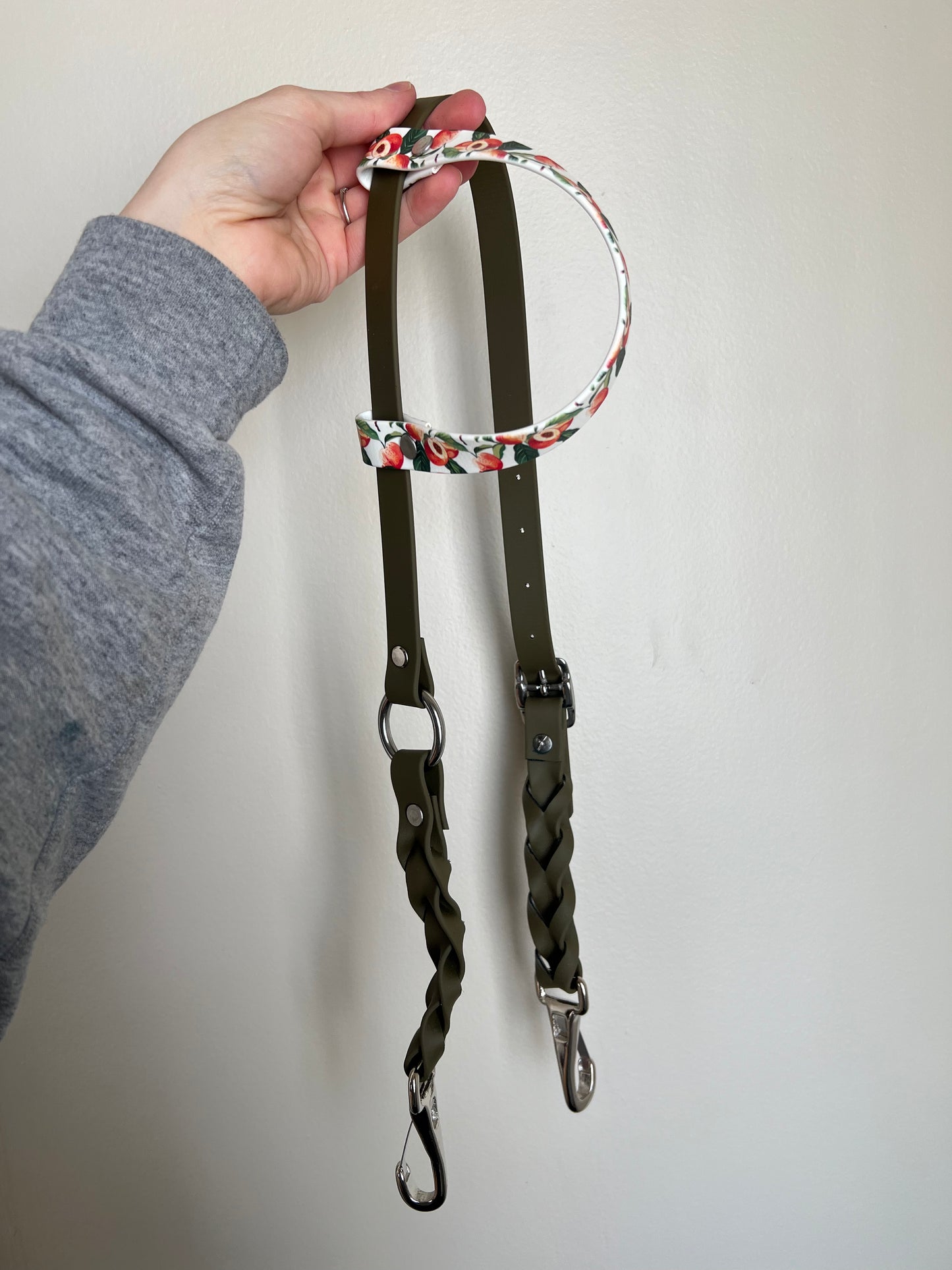 One-Ear Printed Biothane Headstall – MaRivale Standard - IN STOCK