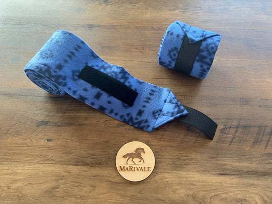 Lot de 2 polos pour chevaux - Aztèque bleu