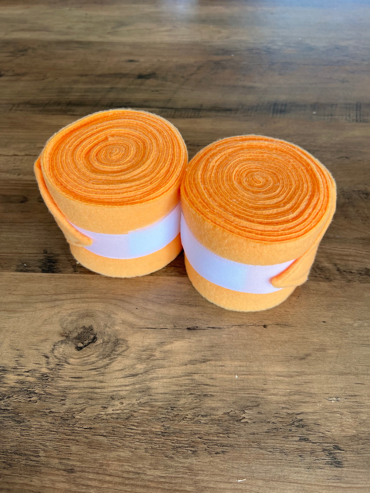 Lot de 2 polos pour chevaux - Orange mandarine