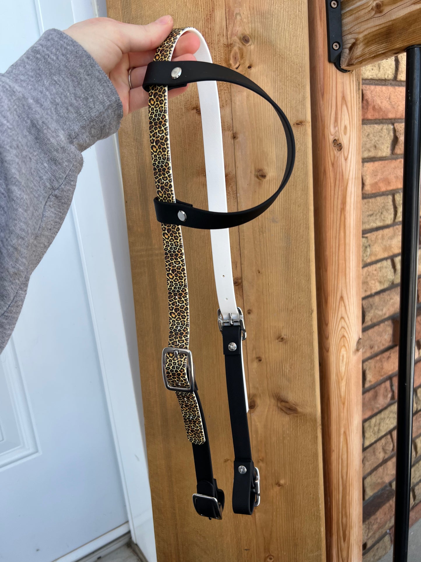 One-Ear Printed Biothane Headstall – MaRivale Standard - IN STOCK