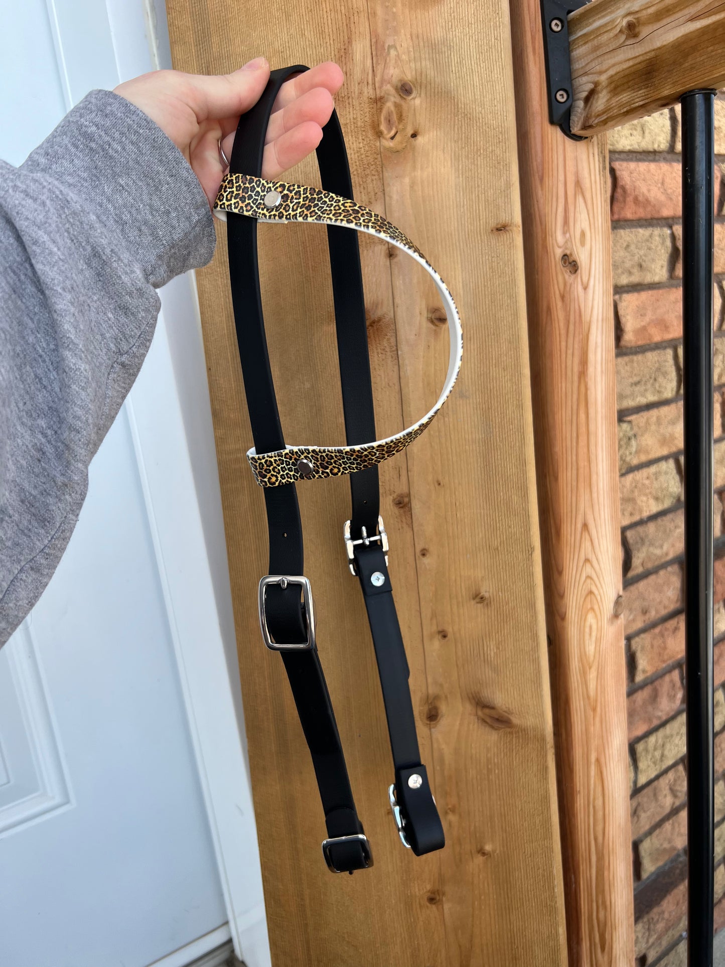 One-Ear Printed Biothane Headstall – MaRivale Standard - IN STOCK