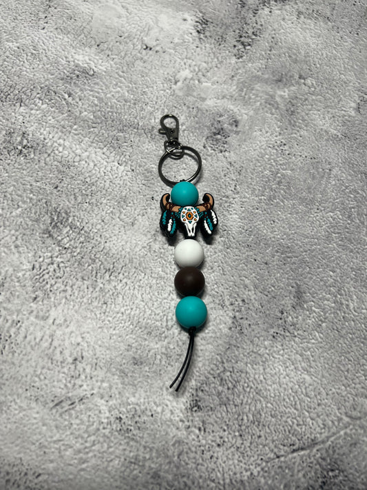 Porte-clés en billes de silicone