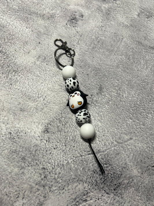 Porte-clés en billes de silicone