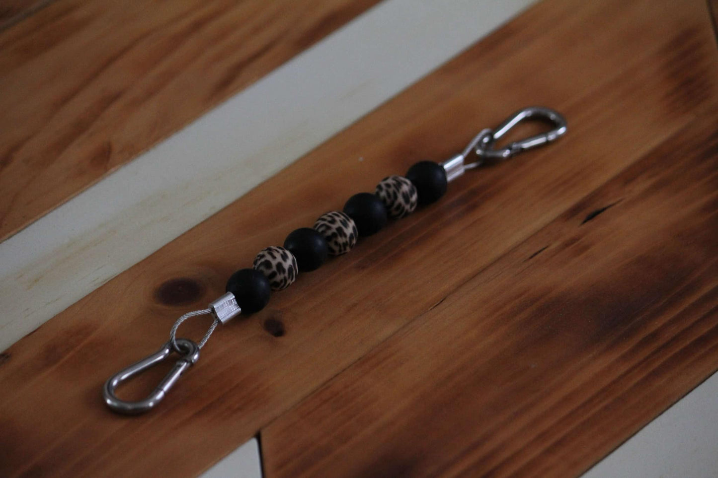 Beaded Silicone Curb Strap - 9 inches