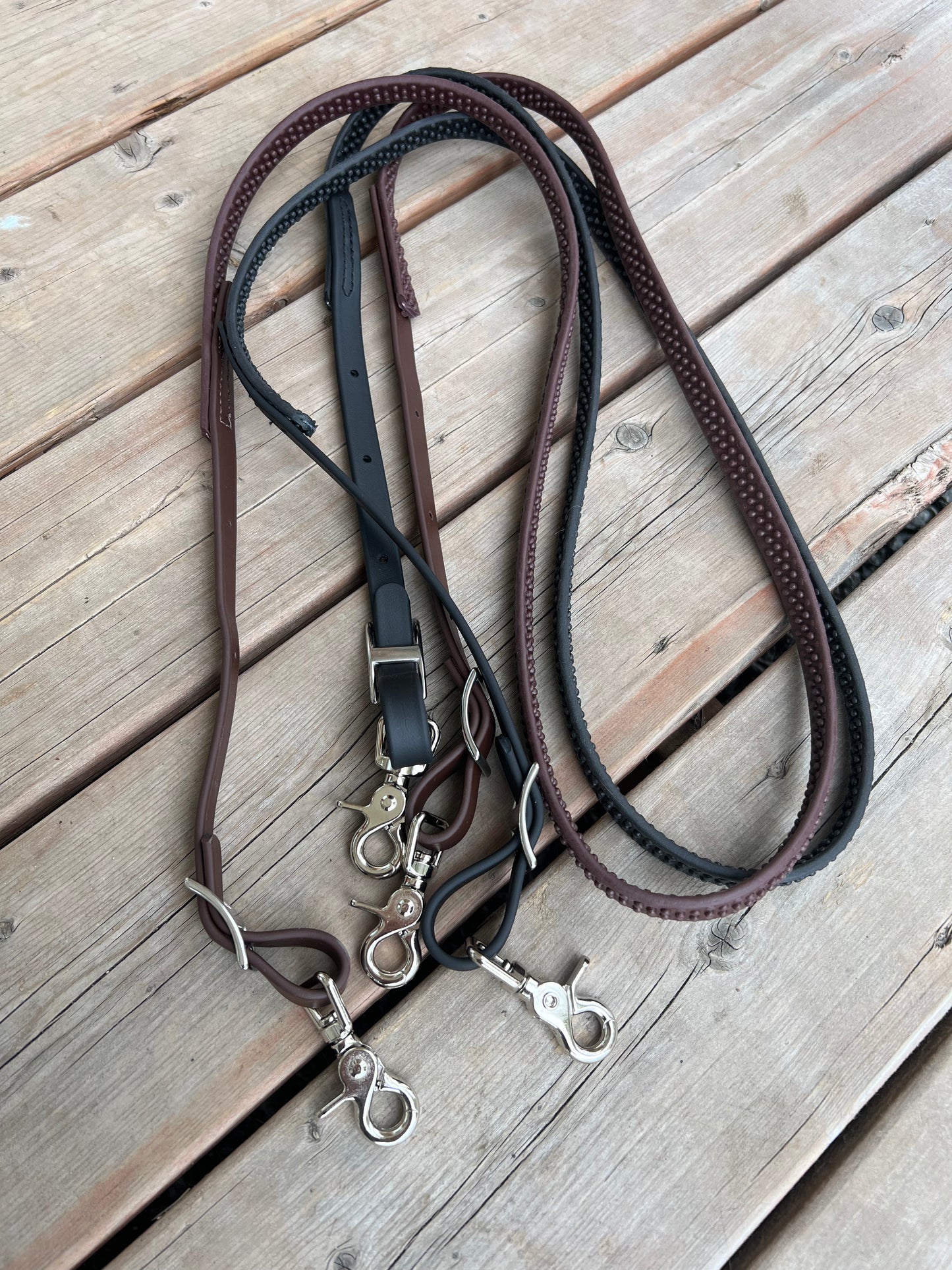 Rêne ajustable BioThane 5/8” avec Super Grip *Fabriquée sur commande*