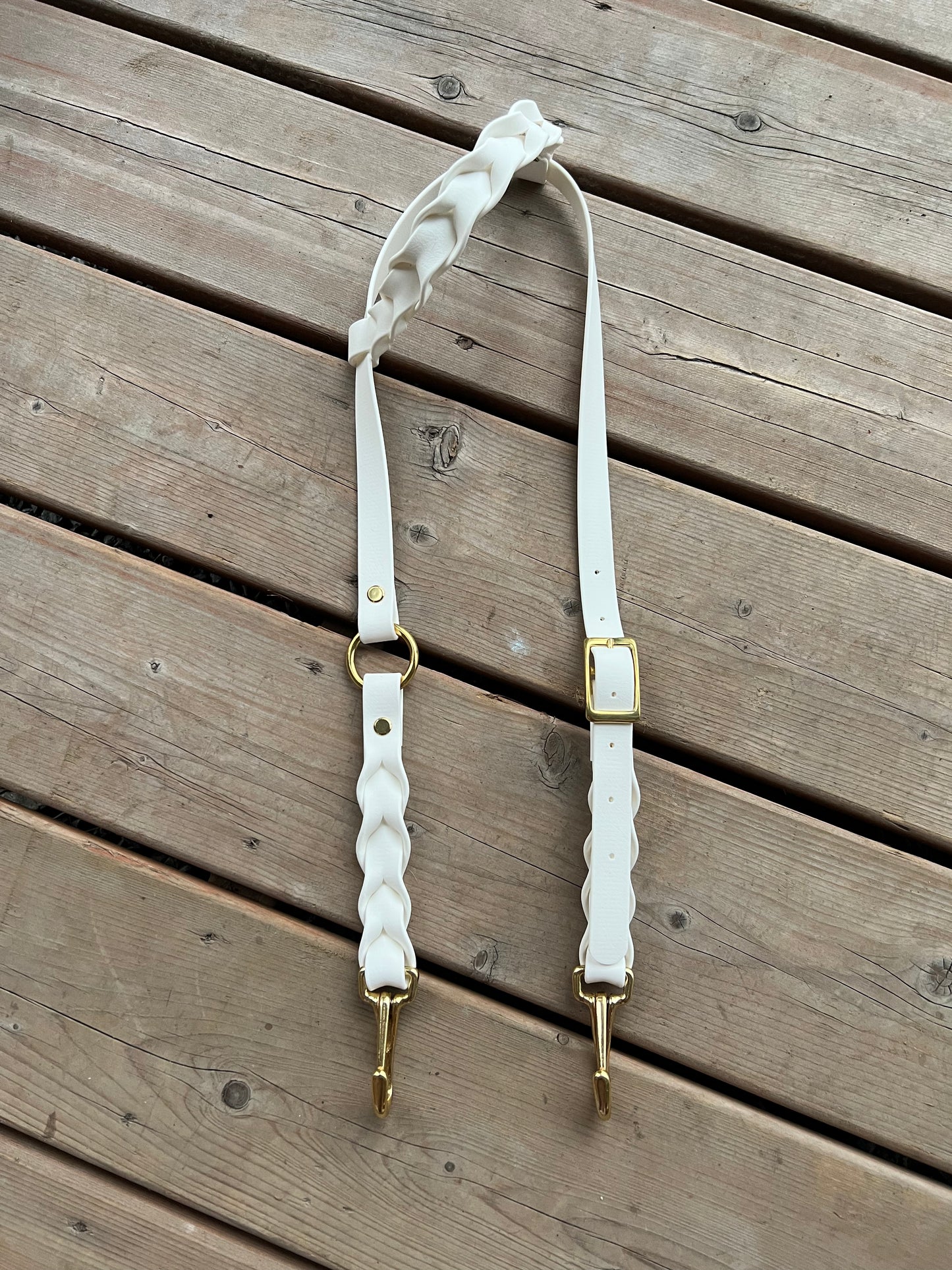 One-Ear Fully Braided BioThane Headstall – MaRivale Standard *Made to Order*