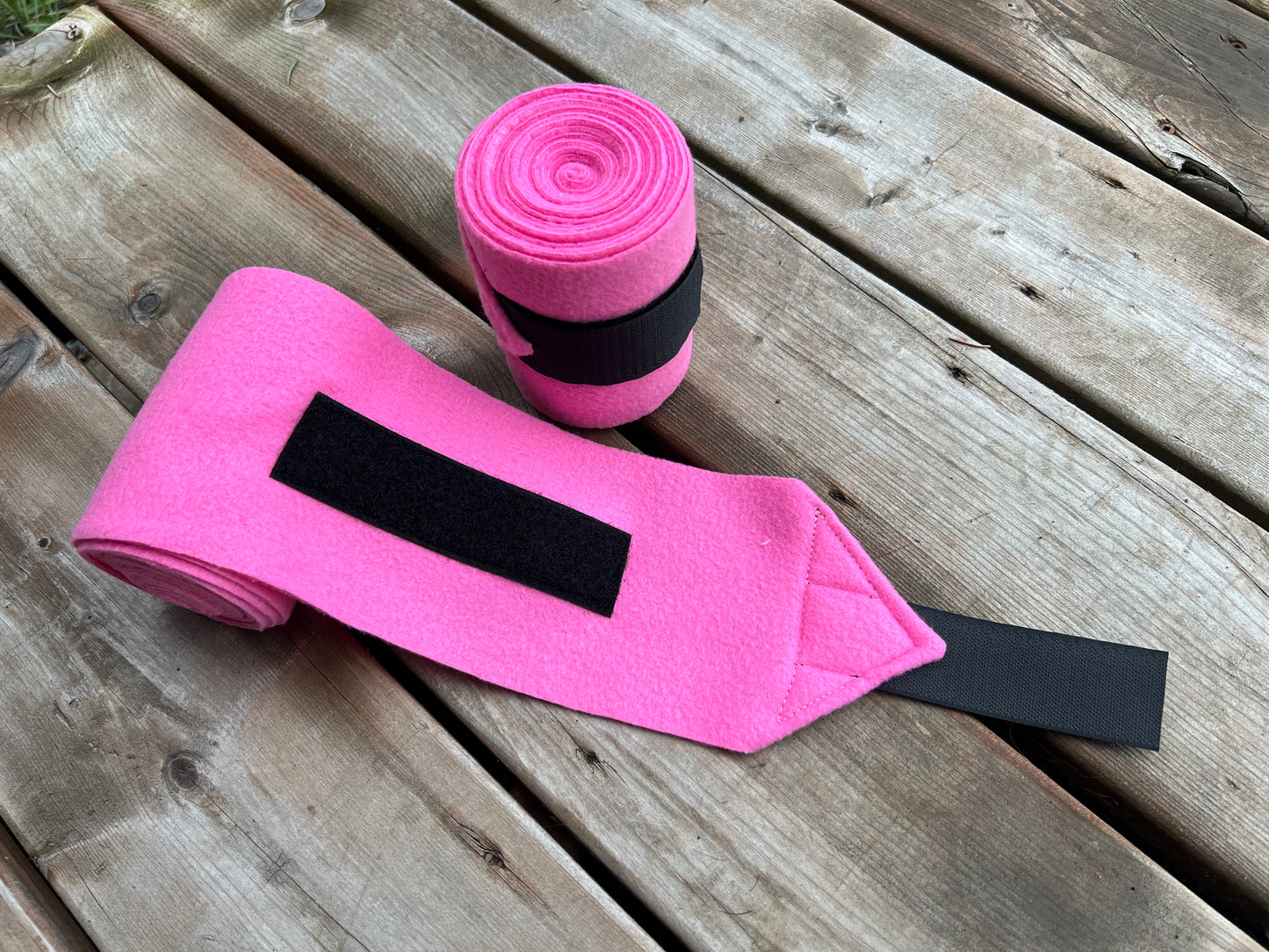 Lot de 2 polos pour chevaux - Rose gomme balloune 