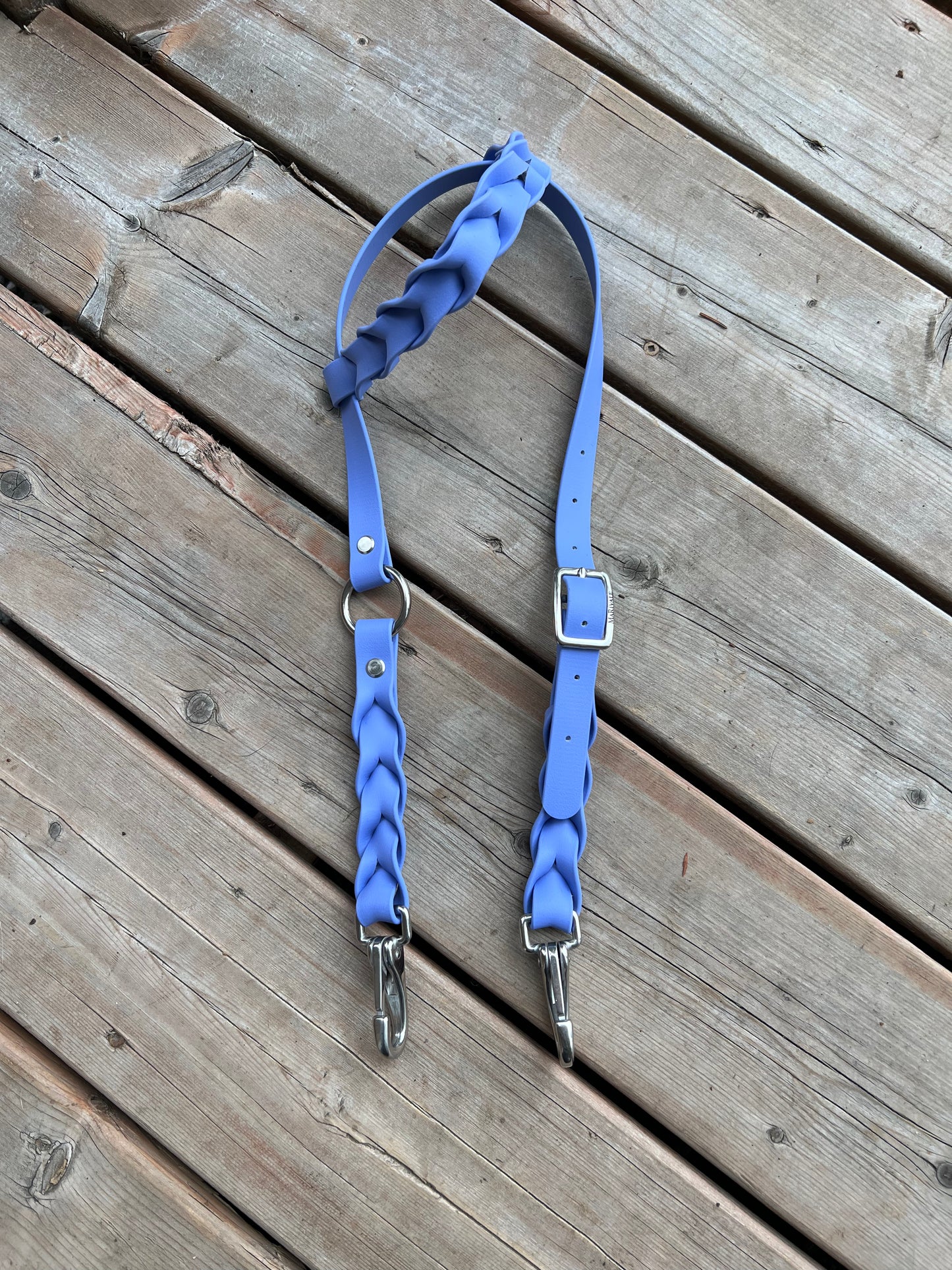 One-Ear Fully Braided BioThane Headstall – MaRivale Standard *Made to Order*