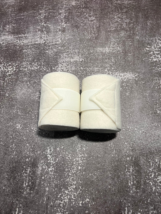 Set of 2 Horse Polo Wraps - Off-White
