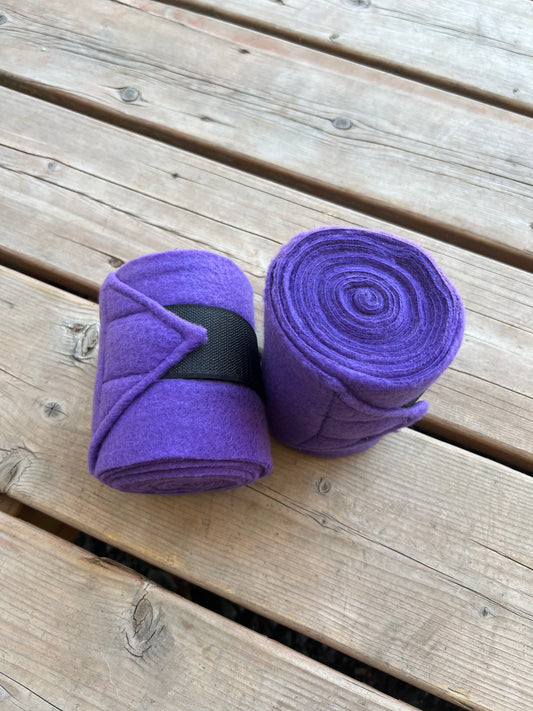 Lot de 2 polos pour chevaux - Mauve