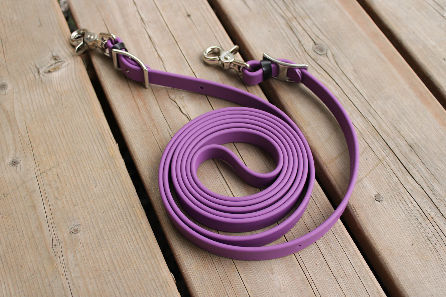 Rêne attachée en BioThane 3/4” *Fabriquée sur commande*