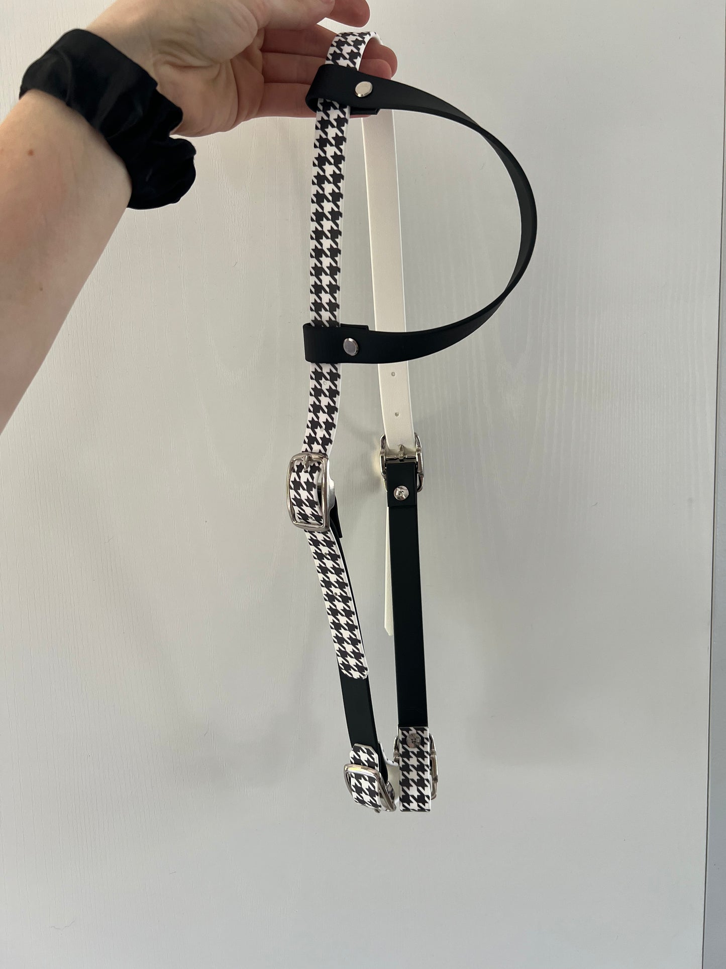 One-Ear Printed Biothane Headstall – Cob to Full Size - IN STOCK