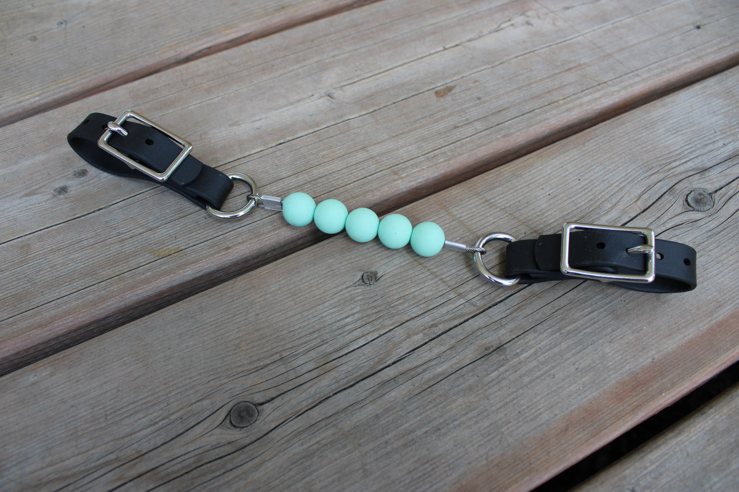 Gourmettes en billes de silicone avec BioThane