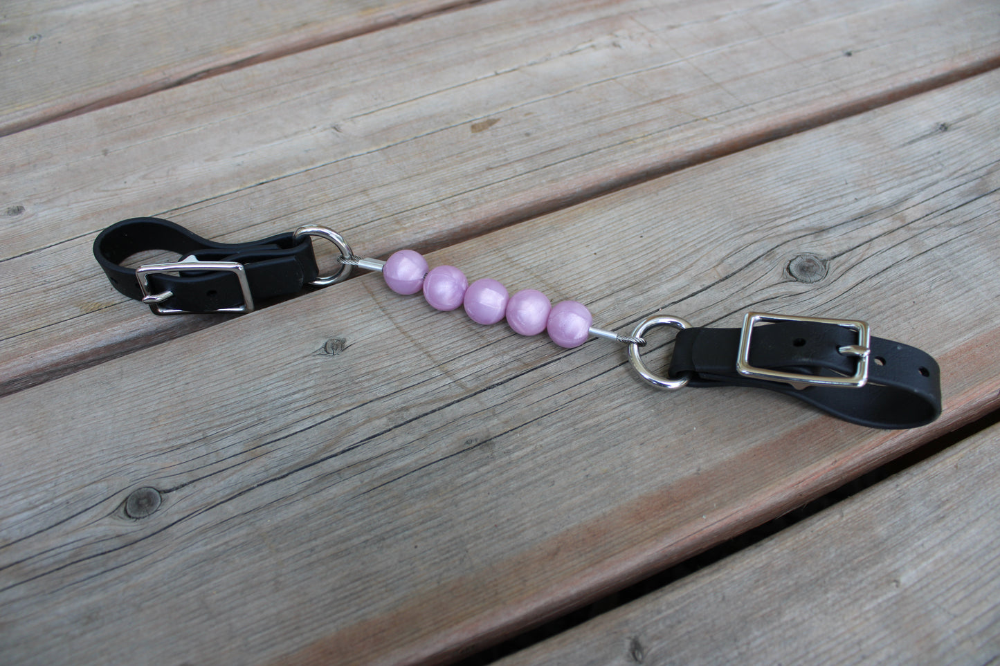 Gourmettes en billes de silicone avec BioThane
