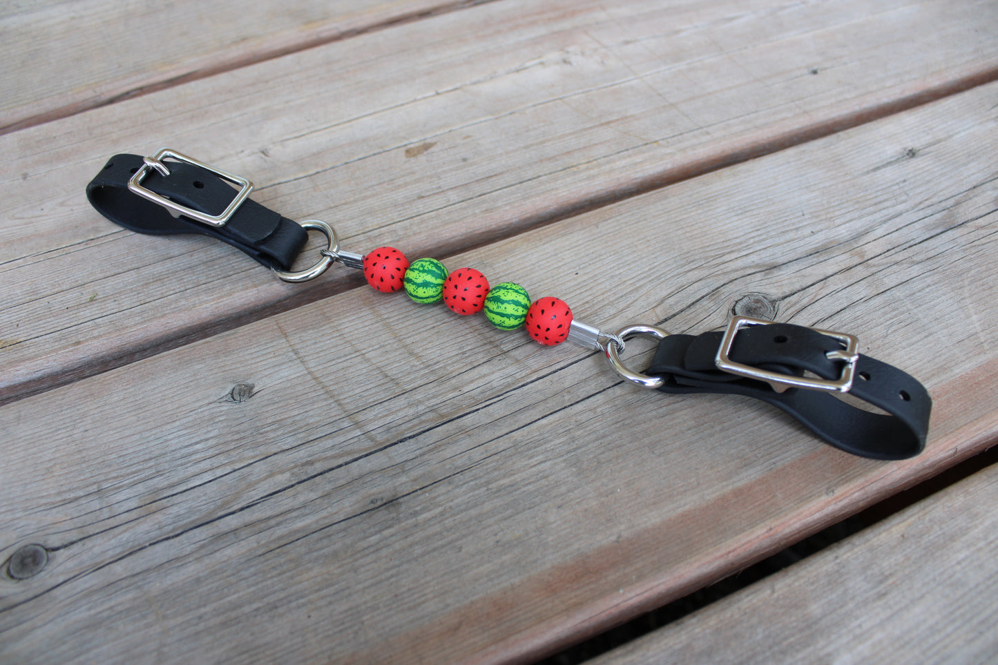 Gourmettes en billes de silicone avec BioThane