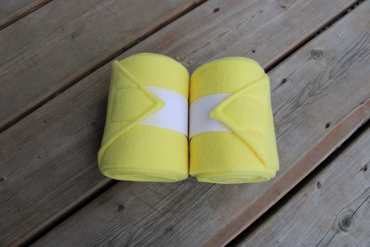 Set of 2 Horse Polo Wraps - Yellow