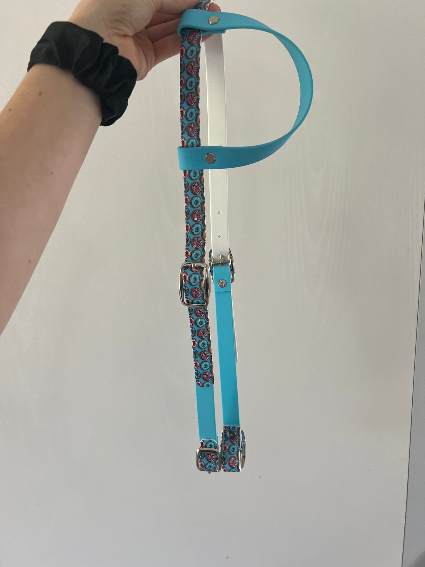 One-Ear Printed Biothane Headstall – Cob to Full Size - IN STOCK